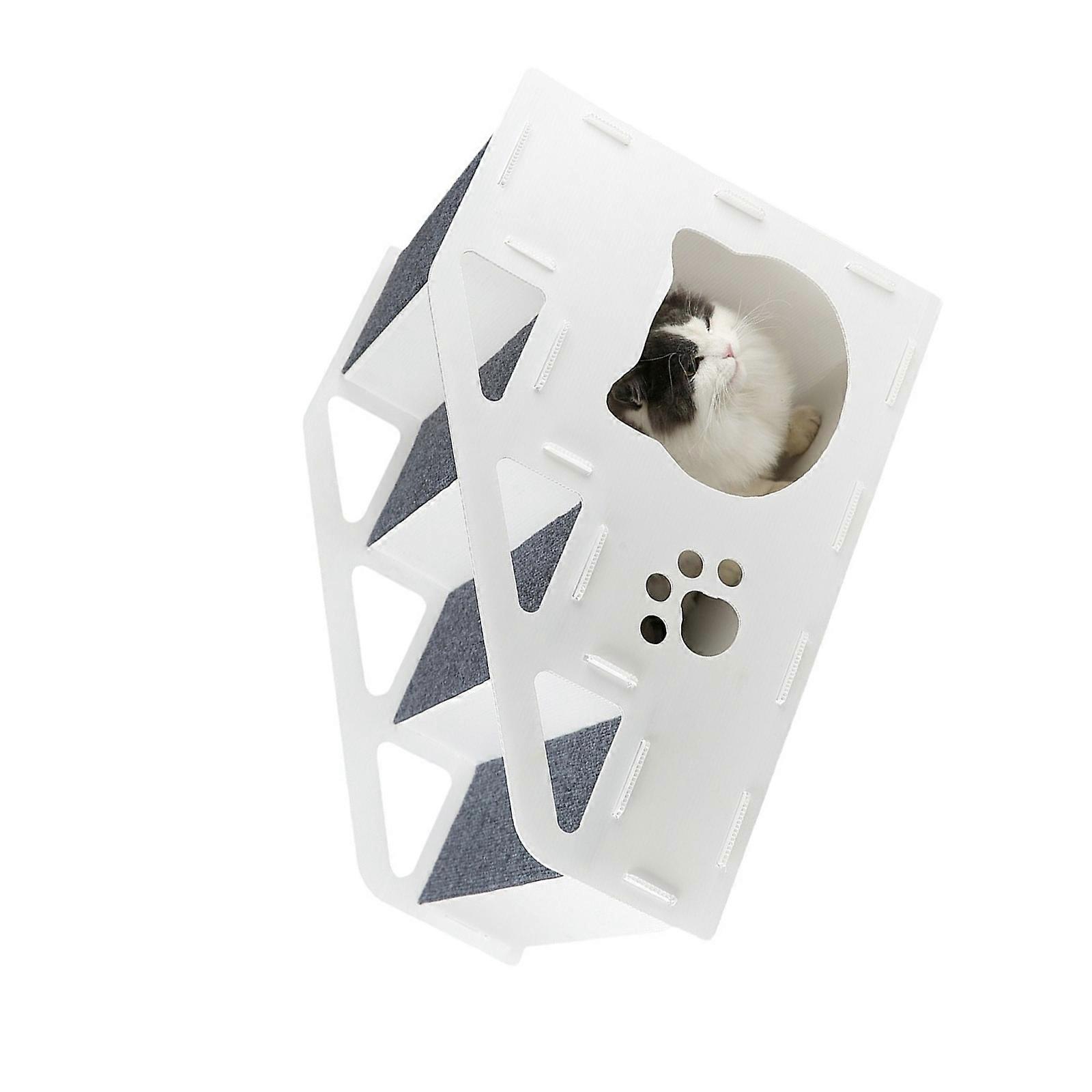 Indoor Portable Dog Ramp with Adjustable 3/4 Levels Stable Access For Small Pet,for Sofa and Bed Storage Box Multicolor