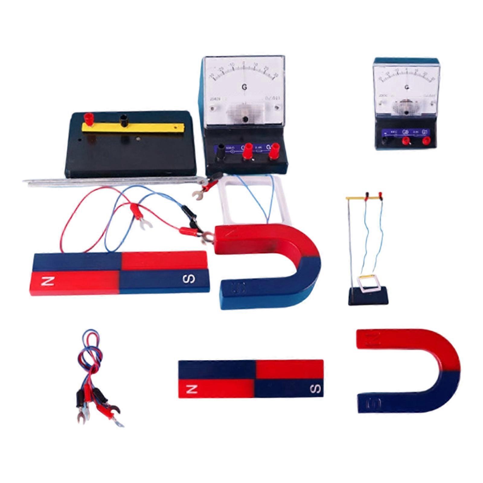 Electromagnetics Induction Experiment Set Educational Electromagnetics Experiment Demonstration Tool Physics Teaching Aid Multicolor