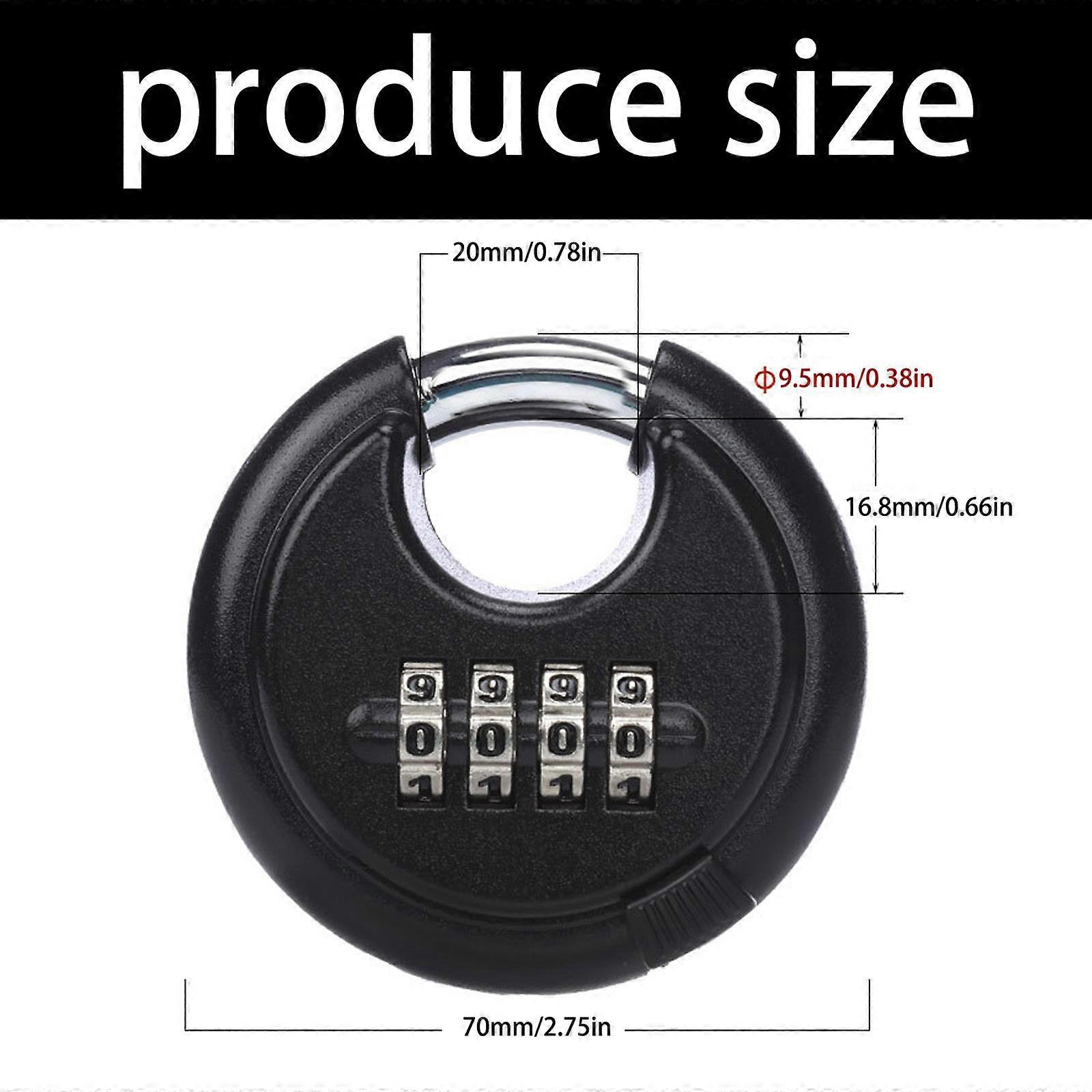 Enhances Circular Combination Adjustable Code Lock Round Number Code ...