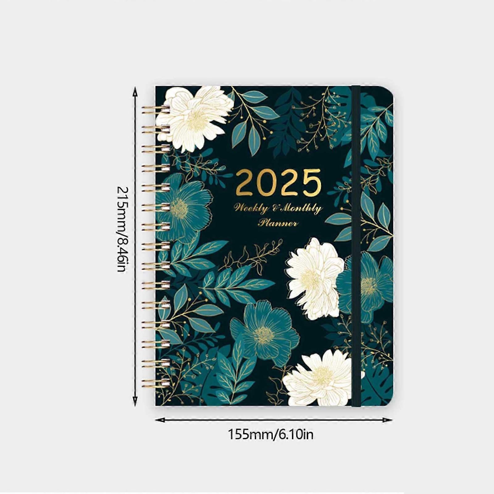 2025 Daily Planner Notebook 2025 Schedule Plan A5 Coil Weekly Journal English Notebook Notebook