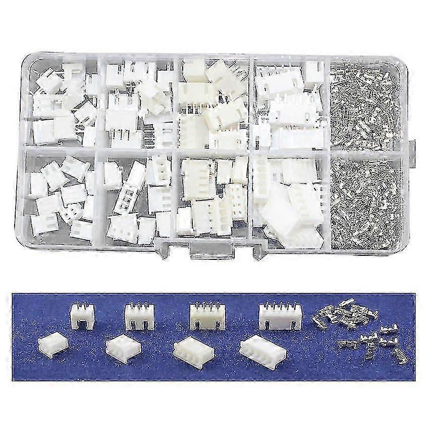 40 Sets Kit In Box 2p 3p 4p 5 Pin 2.54mm Pitch Terminal / Housing / Pin Header Connector Wire Conne