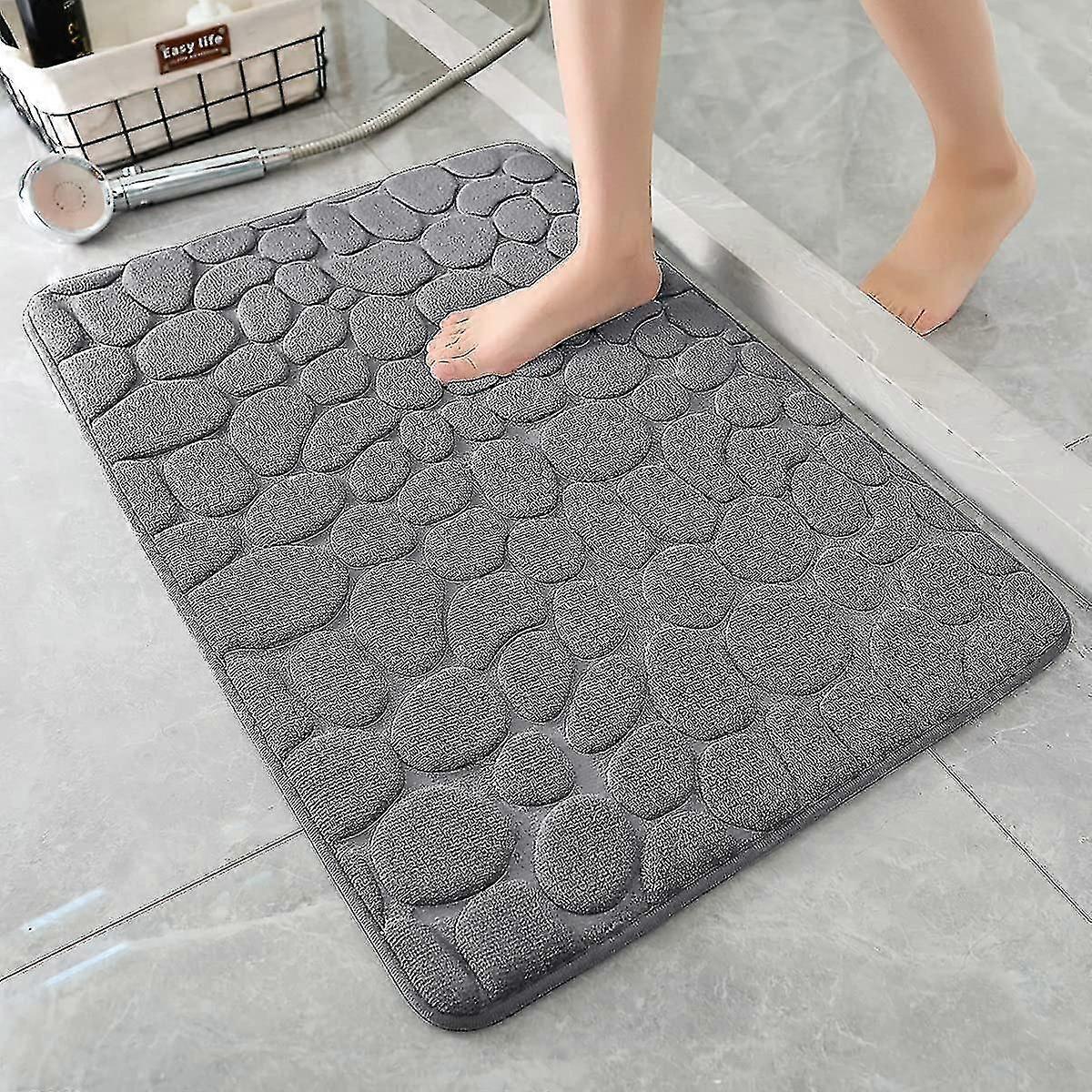 Memory Foam Baderomsmatte Pebble Baderomsteppe Super absorberende baderomsmatte Baderomsteppe