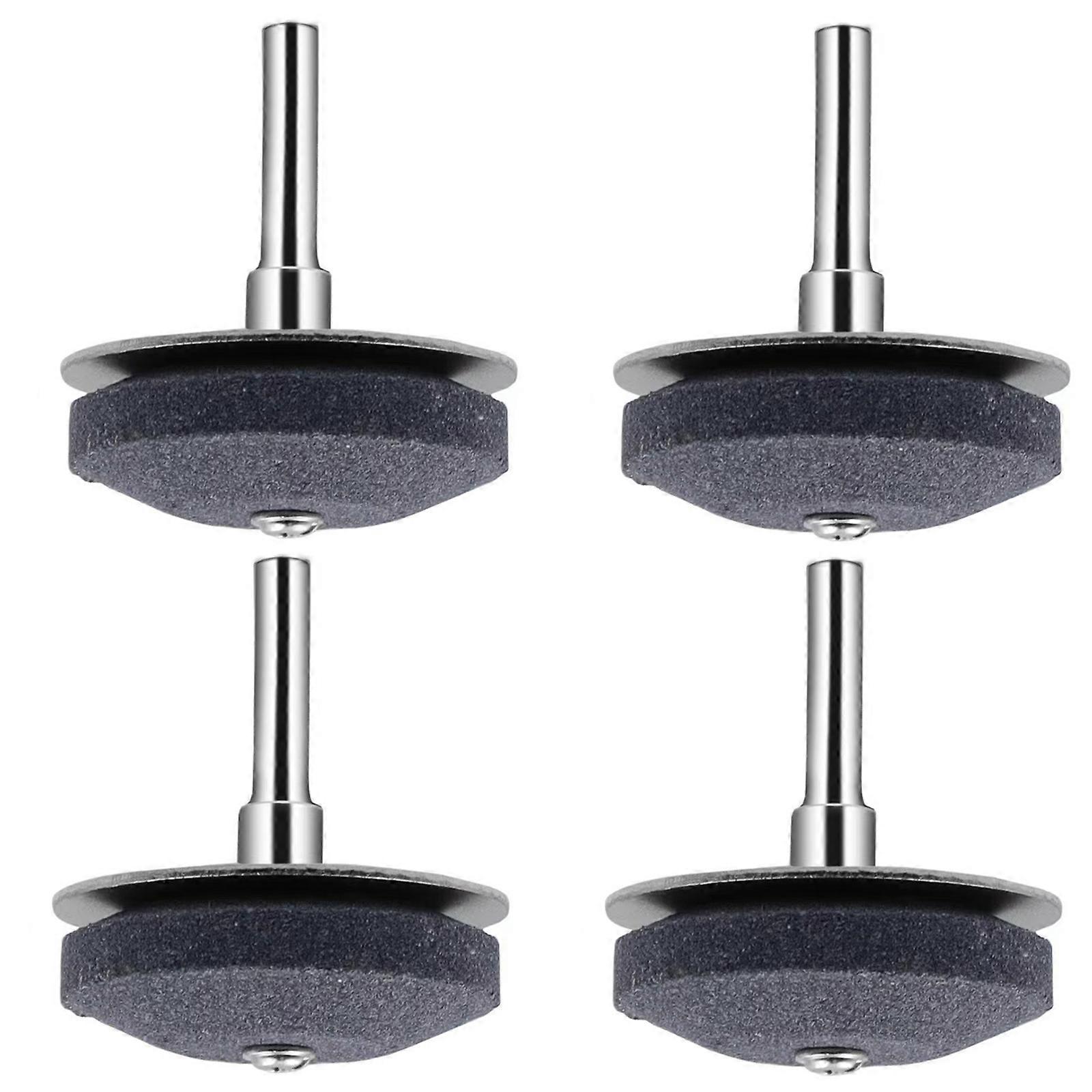 4Pcs Grinding Rotary Drill Lawnmower Sharpener Faster Lawnmower Sharpener Sharpening Tool Lawmower Accessories  Metal version
