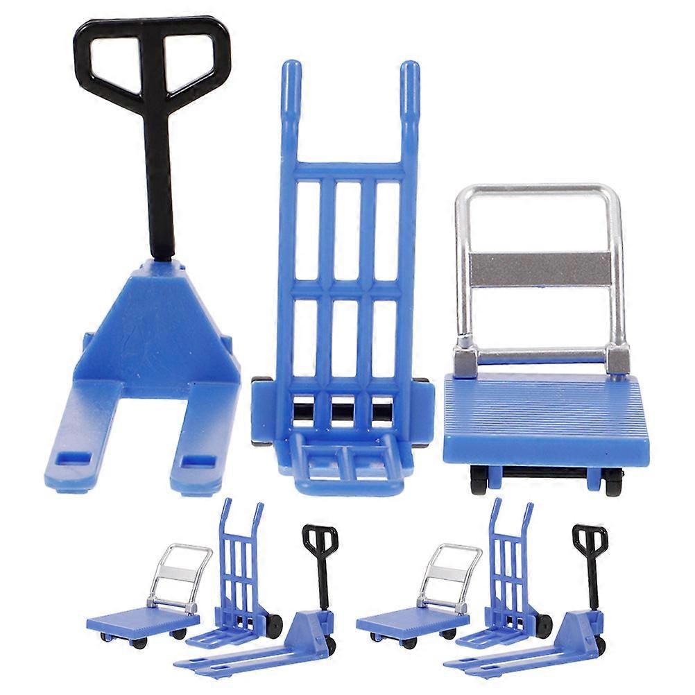 Microscopic Model Toy Car for 3Sets Mini Forklift Moving Tools