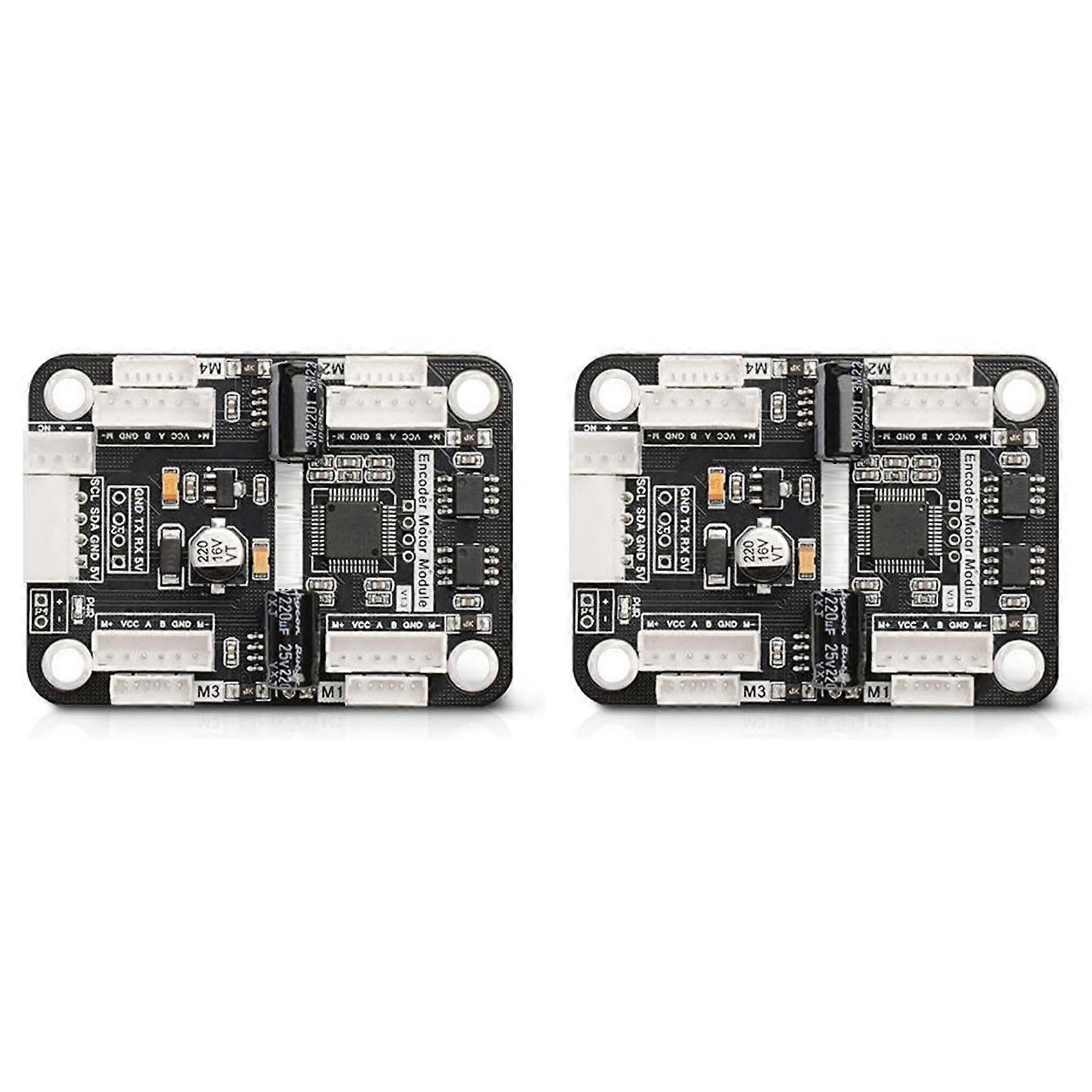 2X 4 Way Encoded Motor Drive Module Onboard Voltage Stabilizing Circuit Motor Control Car Dedicated to Robot Car Part