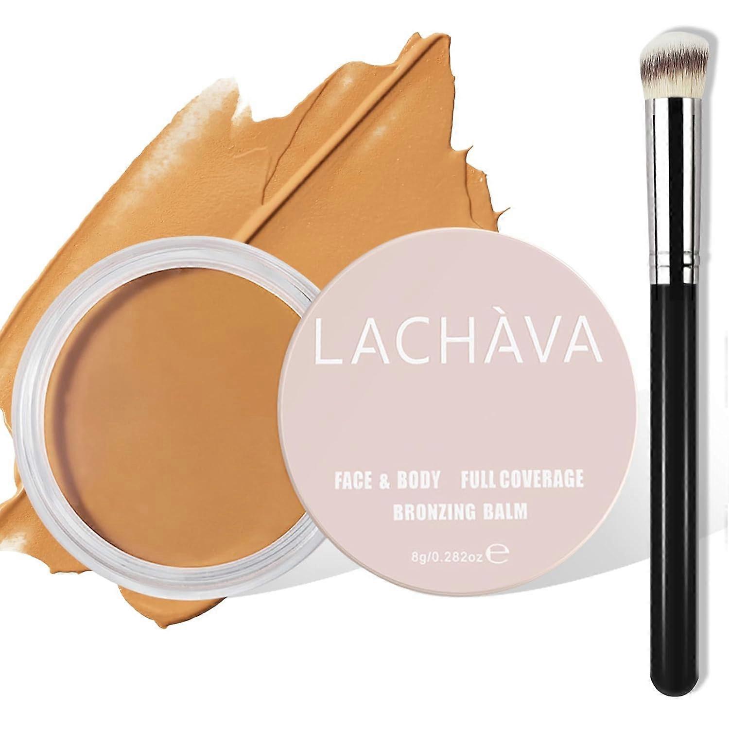 Full Coverage Cream Concealer Kit with Brush - Hydrating Waterproof Under-Eye Concealer for Concealing Dark Circles, Acne, Blemishes, Pores, and