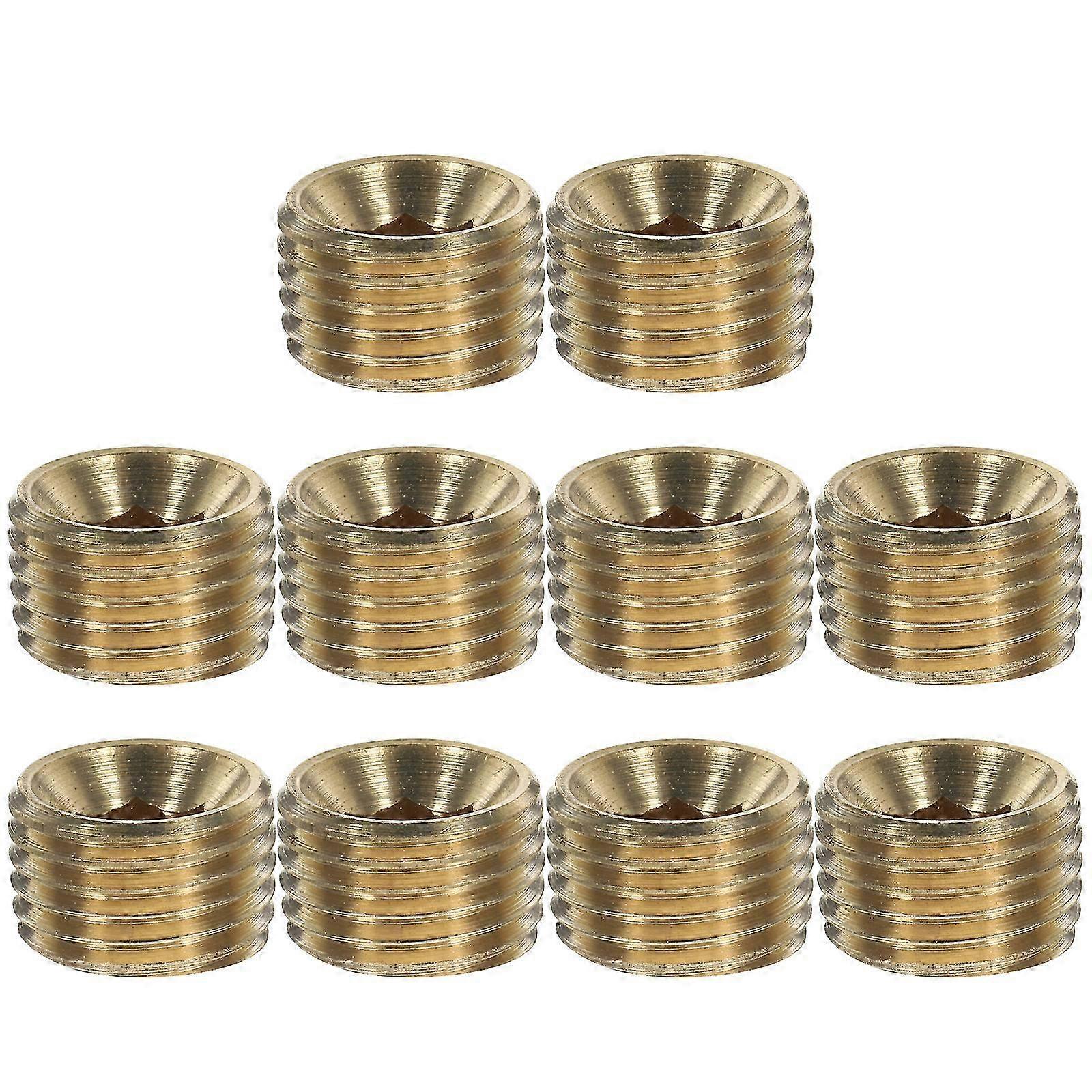 10pcs Pipe Plug 1/4 Npt Plug Pipe Plug Fitting Hose End Cap Pipe Adapter Connector