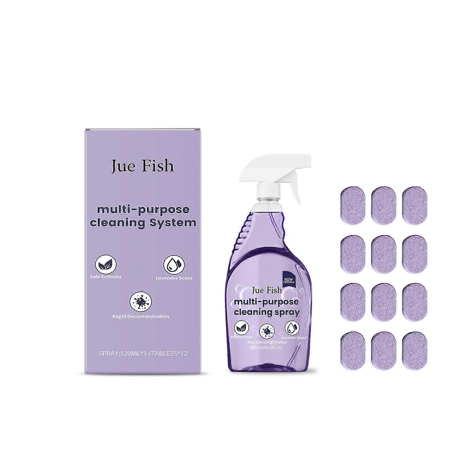 Jue Fish Multi-Functional Cleaner, Easily Cleans Grease And Stains On Kitchen Stoves And Kitchenware. Multi-Effect Cleaner