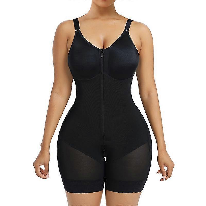 Women��s YIANNA Fajas Colombianas shapewear  Tummy Control Butt Lifter Shaper with Zipper Crotch detachable shoulder strap