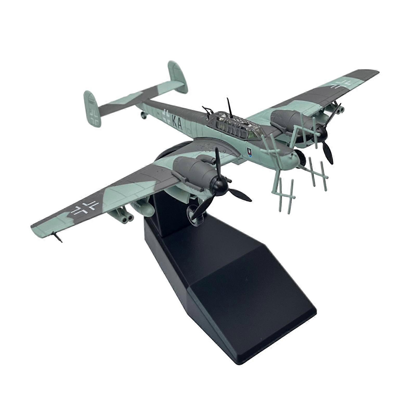 1:100 BF110 Fighter Model Attack Fighter Plane Model for Shelf Bar Bedroom