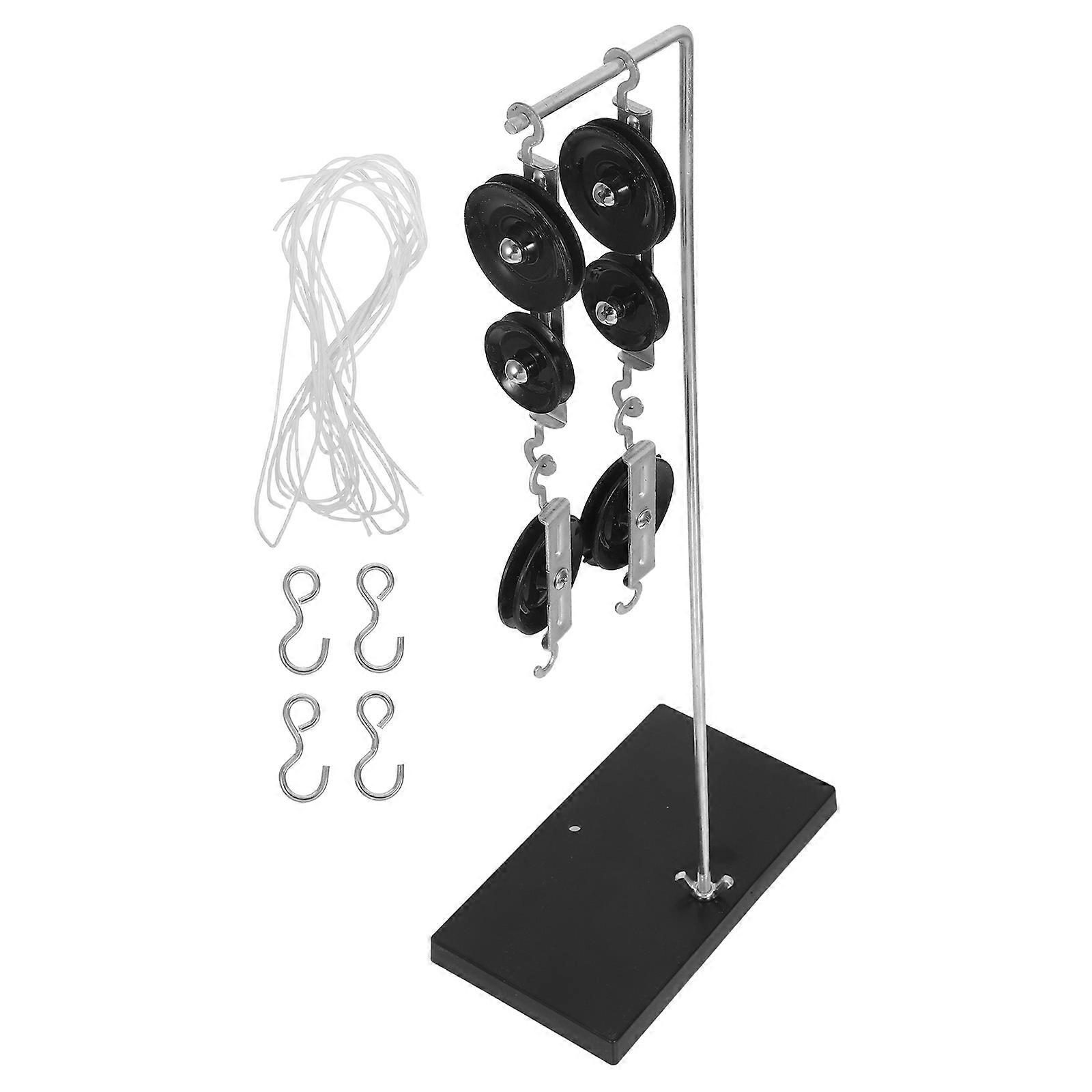 Physics Pulley Block Set for Classroom Use with Mounted Base 1Set