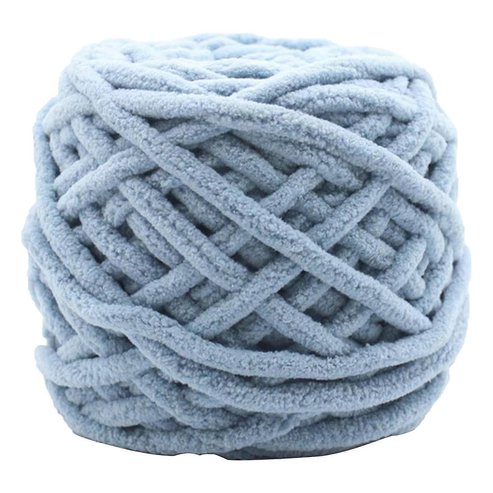 Hesroicy 32M Roll of Soft Polyester Yarn - Wide Usage for DIY Crafts, Hand Woven Crochet, and Patchwork