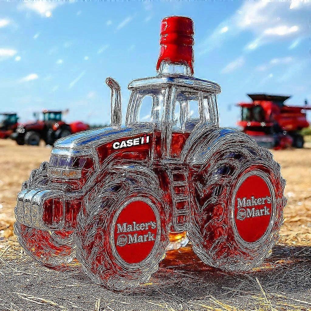 Whiskey bottle tractor shape 10ounces, tractor-themed empty bottles-HX