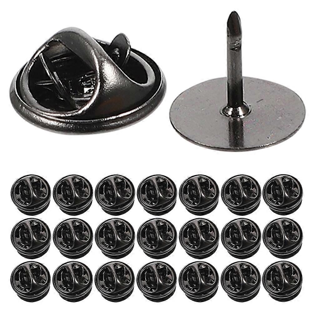 Locking Pin Backs 50 Sets Ideal For Crafters And DIY Enthusiasts With Black Color And Rose Gold .00X1.00X0.90cm