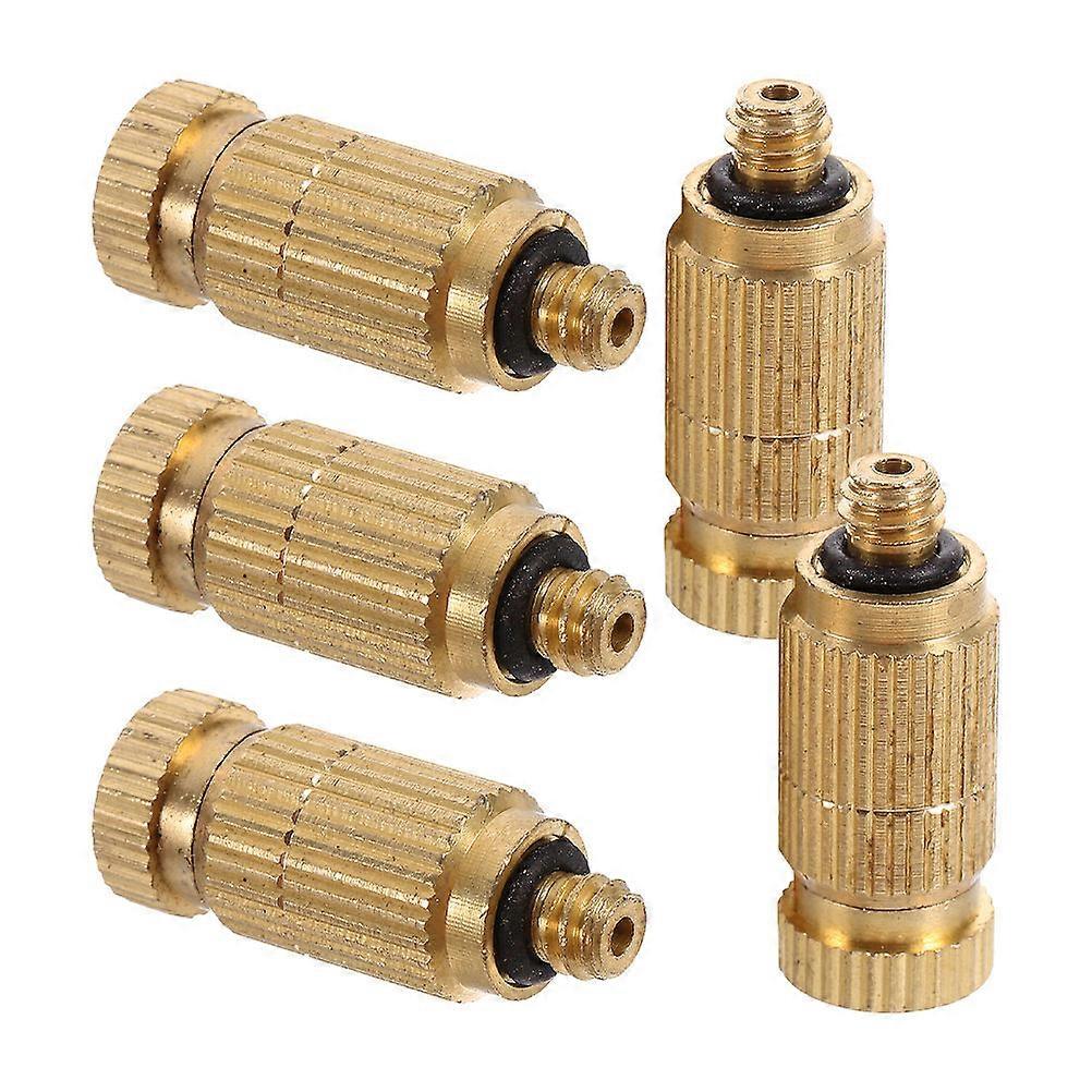 High Pressure Misting Nozzle Brass Atomizing Spray Nozzle 10Pcs for Outdoor Use