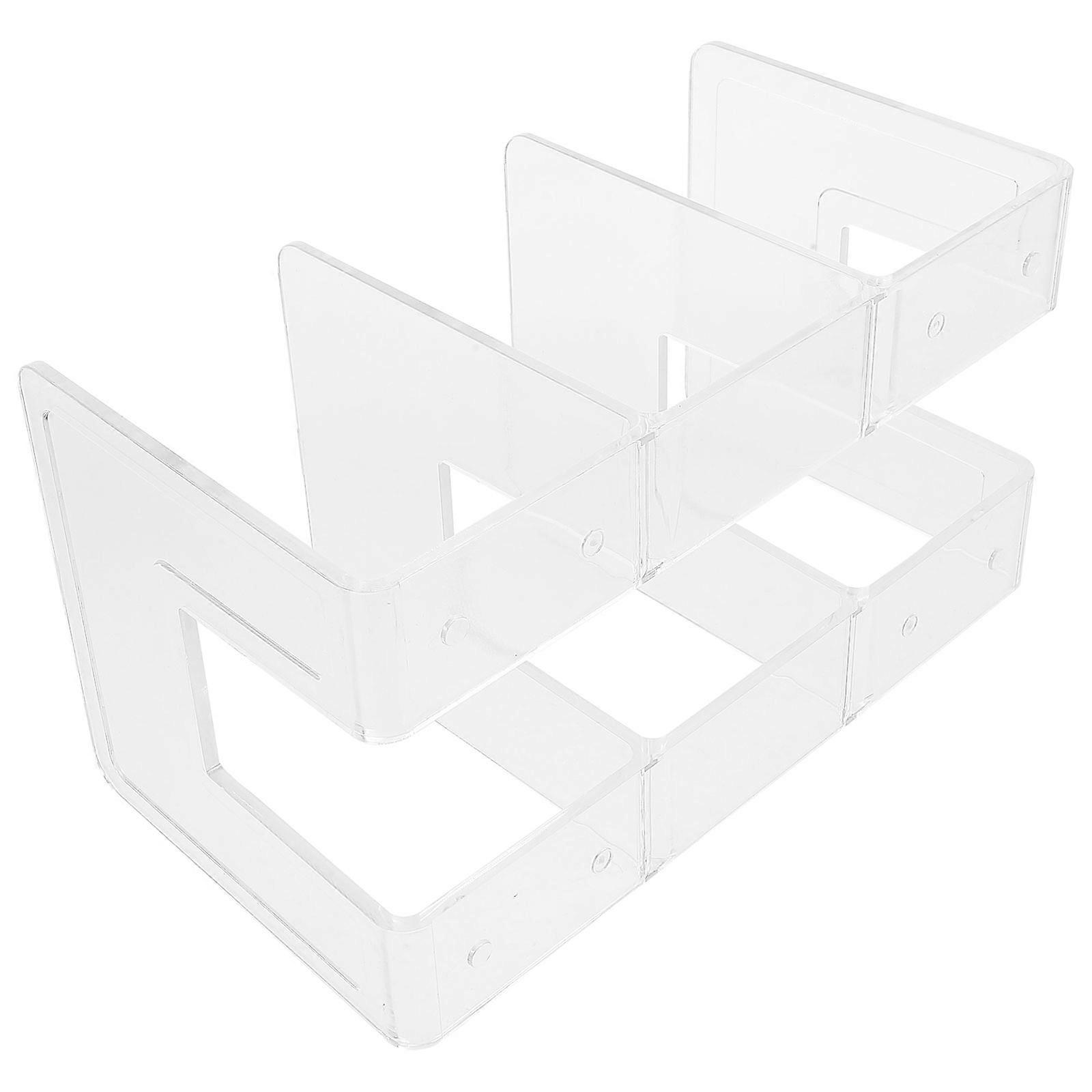 Tabletop Bookend Support Document Organizer For Classroom Library Desk Elegant Design 4Pcs