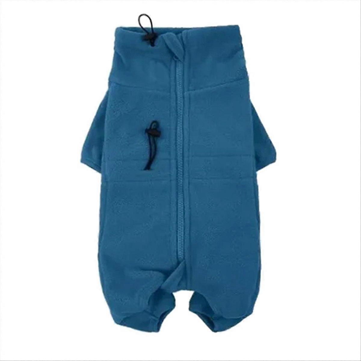 Hundvinterjacka Fleece Pullover Pyjamas, Varma Husdjurskläder L