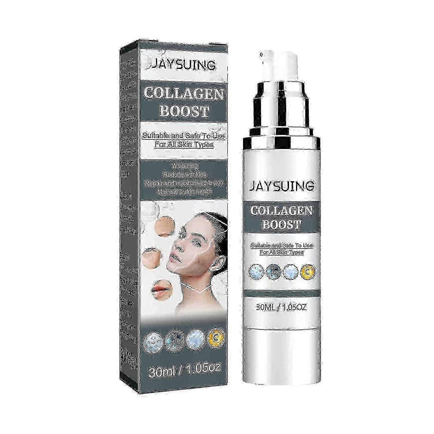 2023 New Jaysuing Collagen Anti-aging Serums, Wrinkle Removing And Whitening Essence, Locks In Moisture, Eliminates Wrinkles, Brightens Skin (3pc) Lin