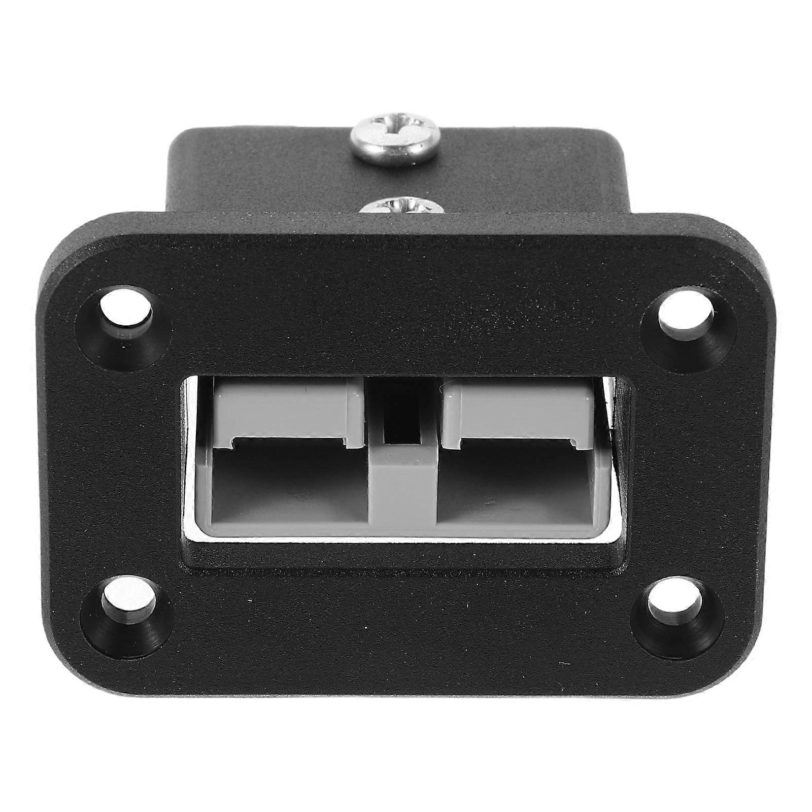 Worgeous 50A Plug Mounting Panel for Connector Mount Bracket with Panel Plug Cover Battery Quick Connect Disconnect 1 Set