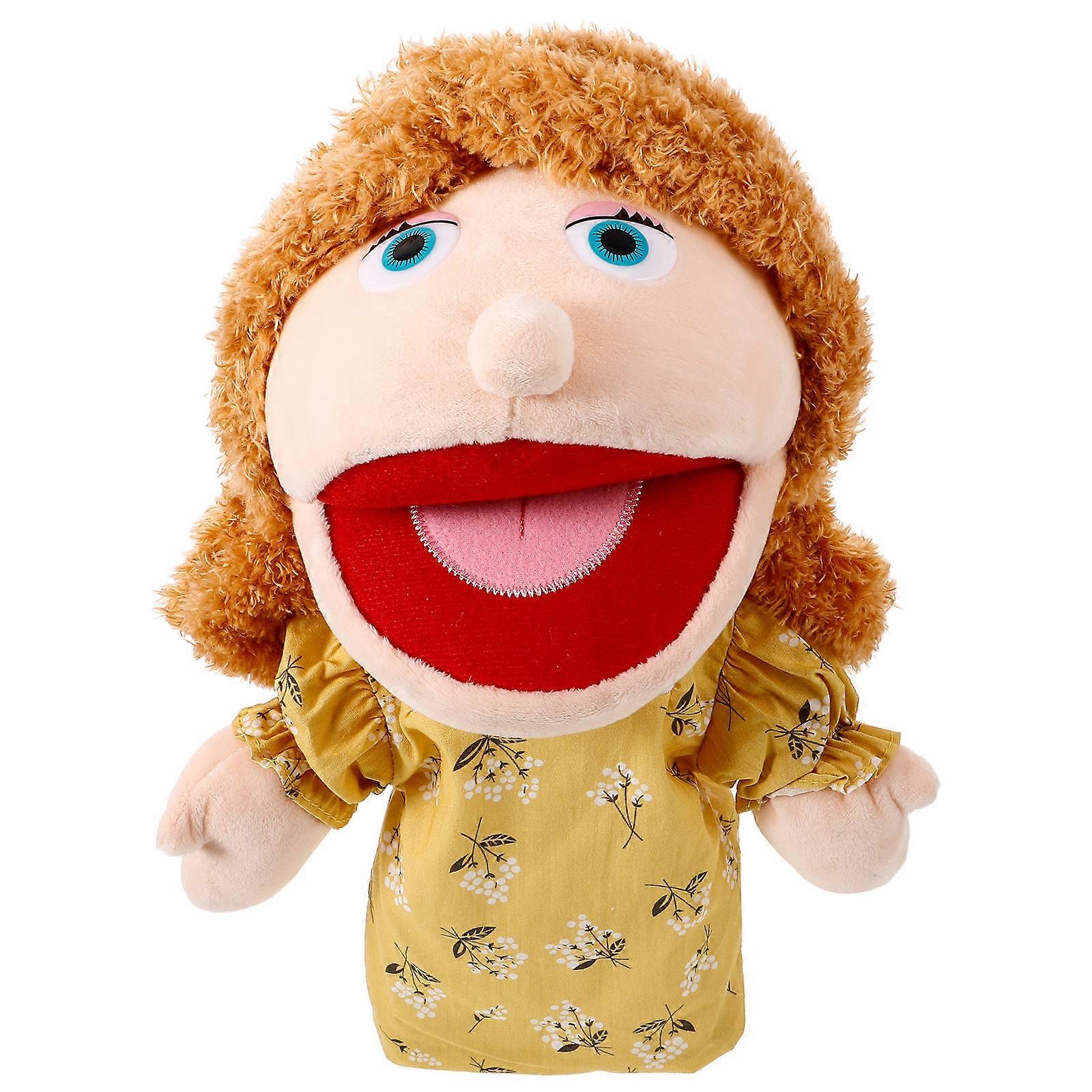 Soft Plush Kids Puppets for Educational Use during Classroom Activities Multi-color 1Pcs