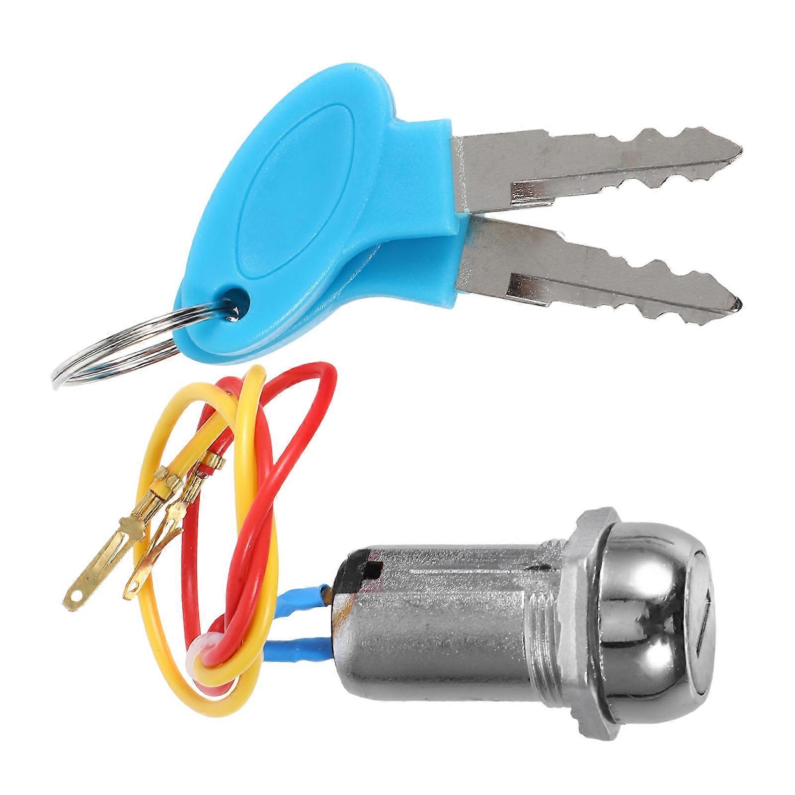 MLINS Ignition Keyed Switch Replacement 2 Wire Ignition Switch for Electric Scooter and Electric Bicycle