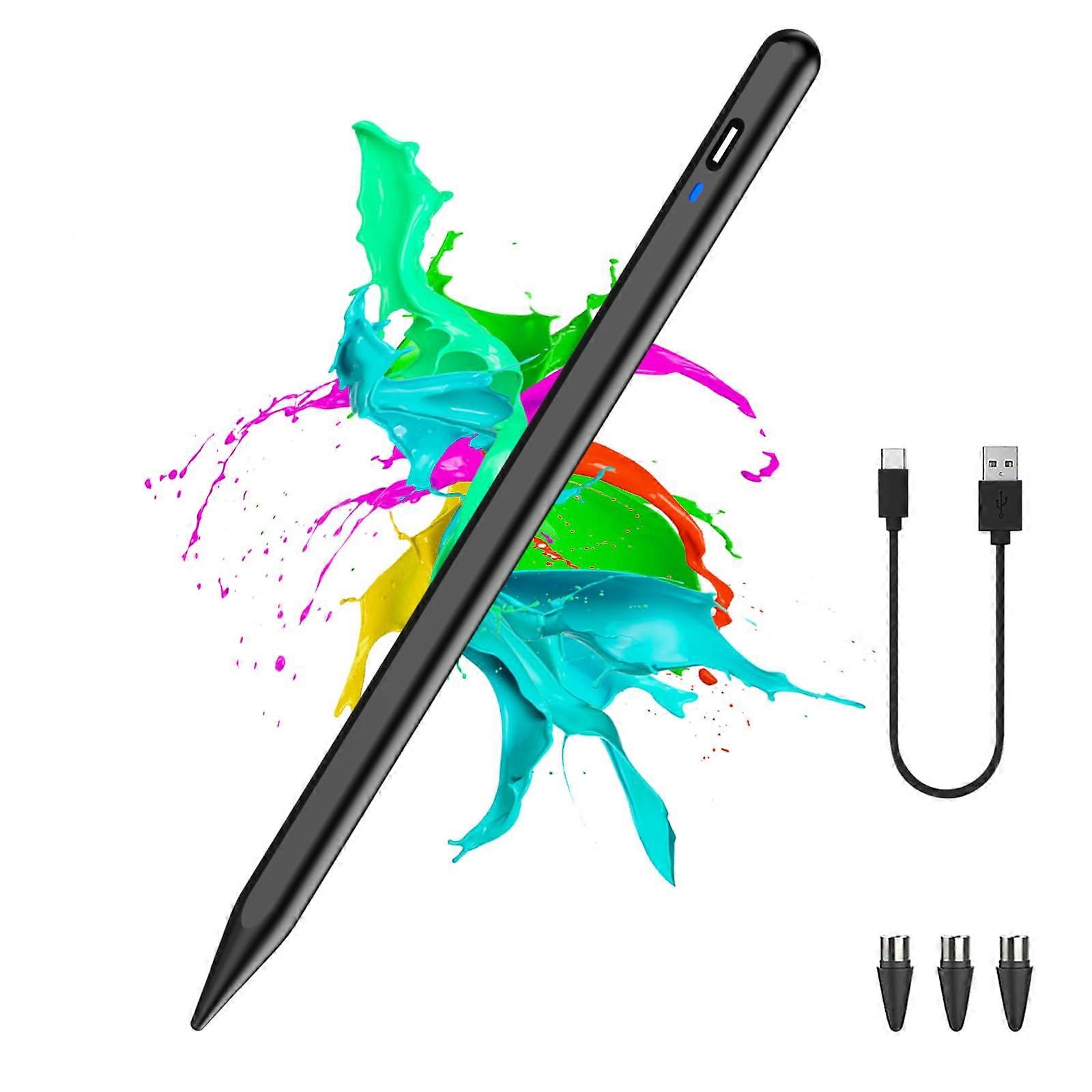 Stylus Pen for Android and iPhone with Precision POM Tip, USBC Rechargeable, Magnetic Attachment