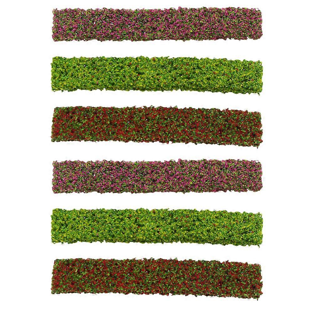 6pcs Miniature Bush Set for Crafts Versatile DIY Projects with Realistic Plastic Shrubs Assorted