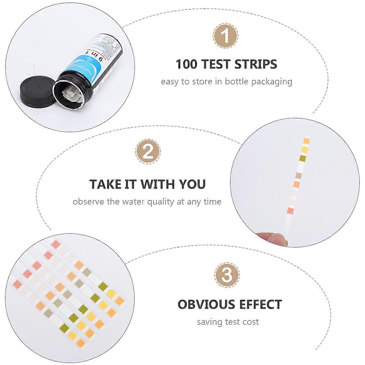 PH Testing Papers Water Quality Test Strips for Water Analysis 50Pcs