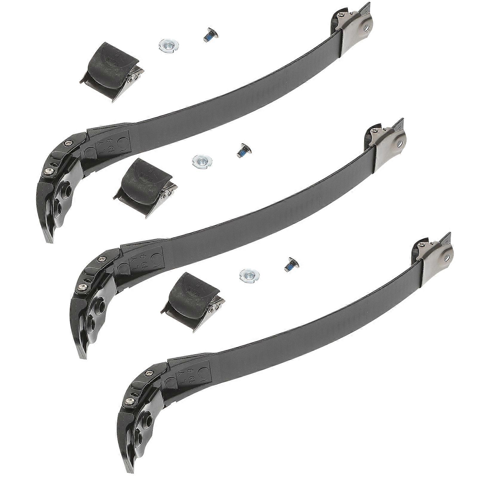 3 Sets Replaceable Skate Buckles for Roller Skate Shoes Black