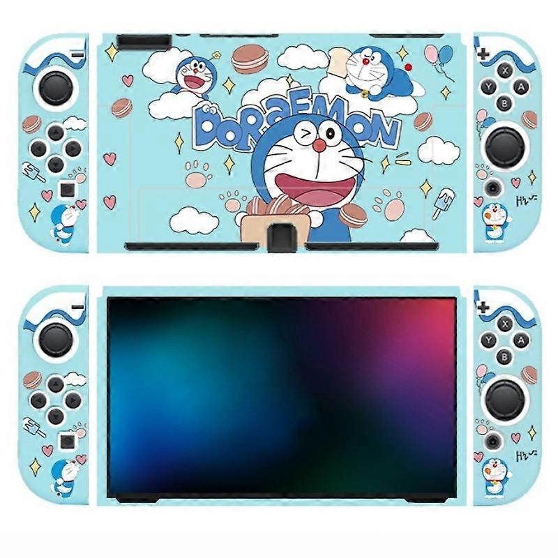 Doraemon Creative Cartoon Accessories Nintendo Switch OLED Soft Shell TPU Soft Shell Full Package Soft Shell Decorative Products