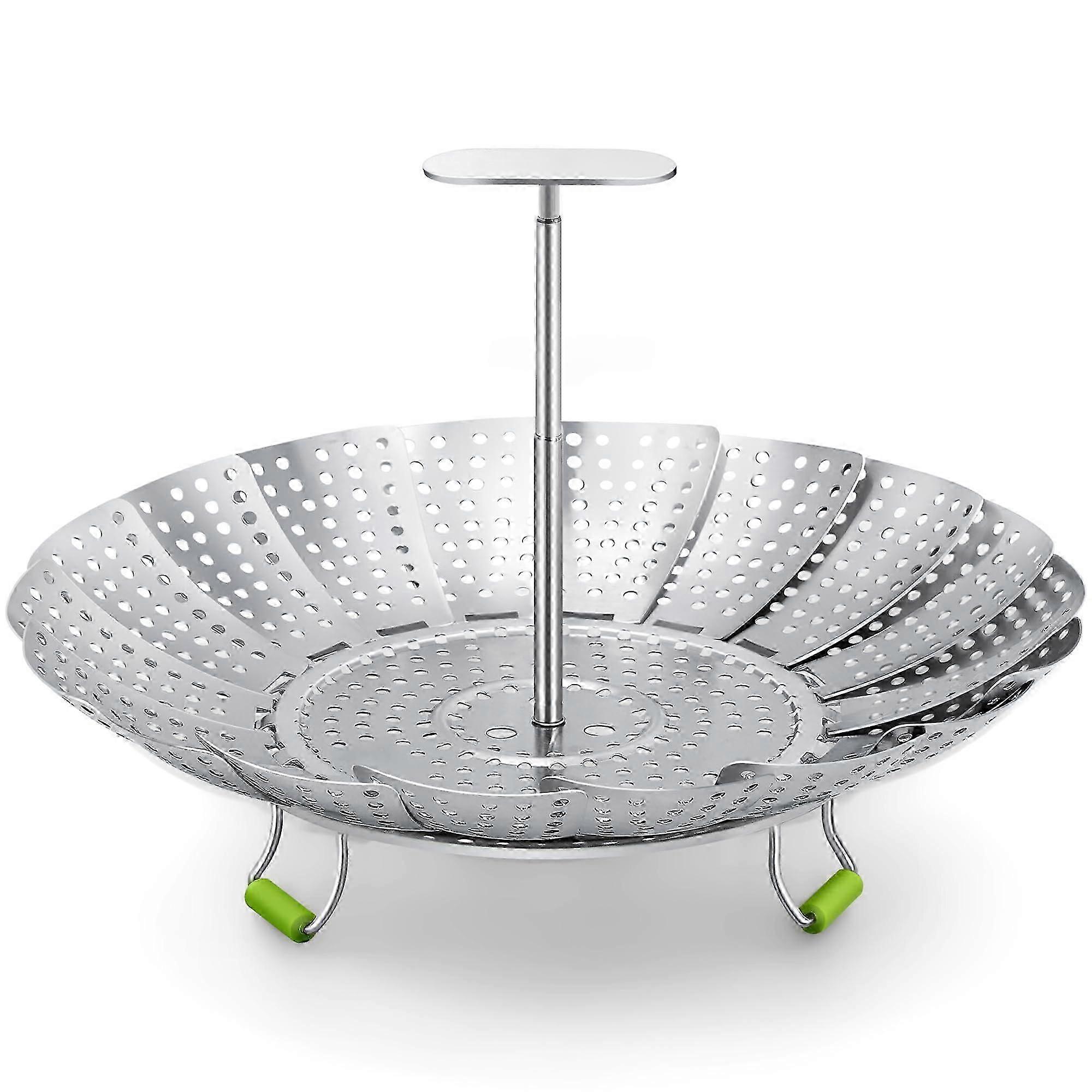 Third - Generation Expandable and Foldable Stainless Steel Steamer (5.5 - 9 inches)
