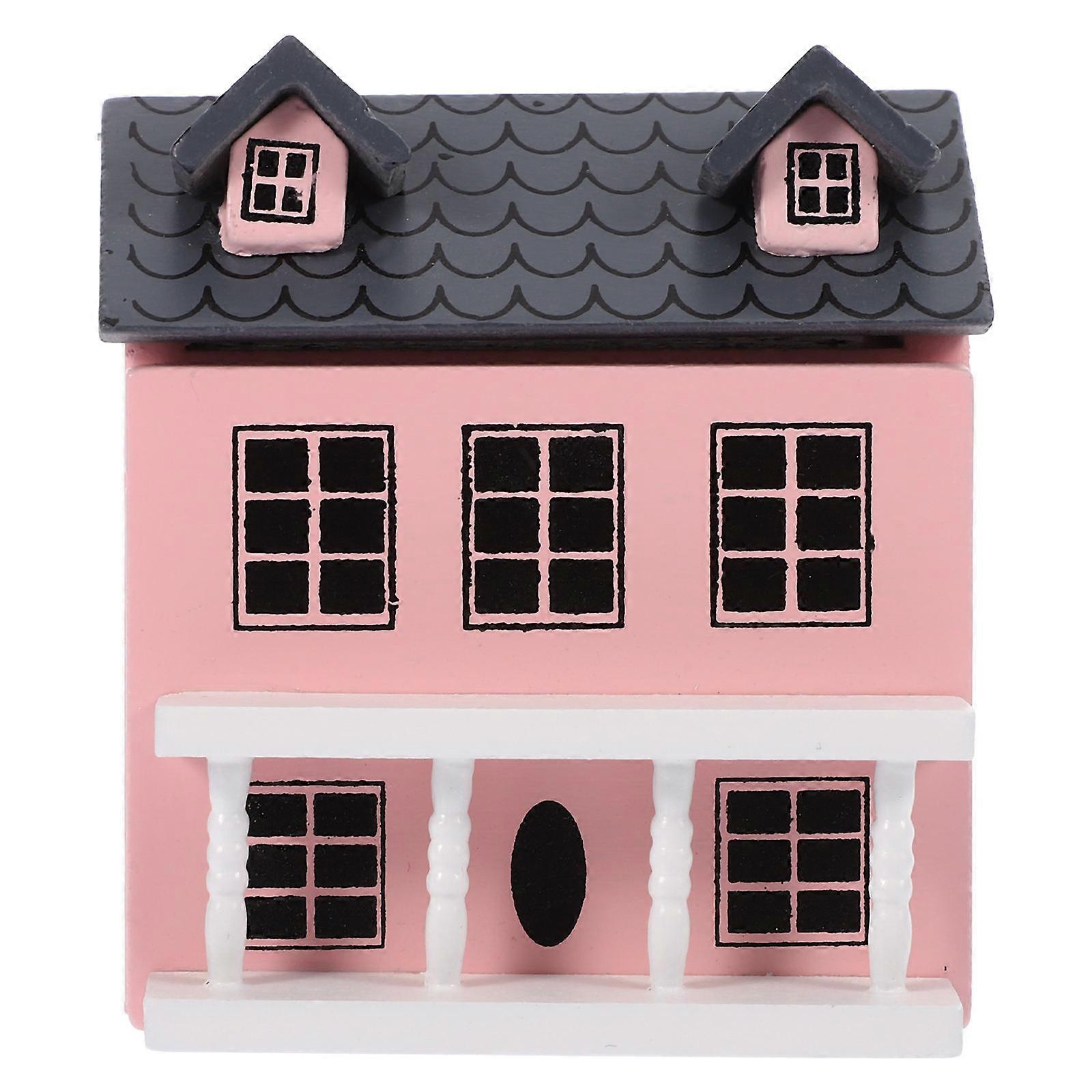 Miniature Villa Model Wooden for Decoration