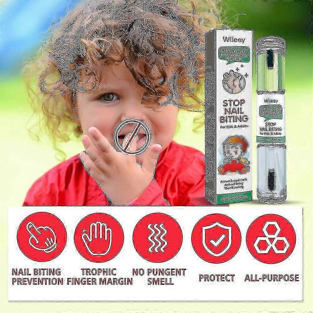 1/2pcs Anti Bite Nail Stop Eating Fingernail Care Baby Nails Bitting Treatment Bitterant
