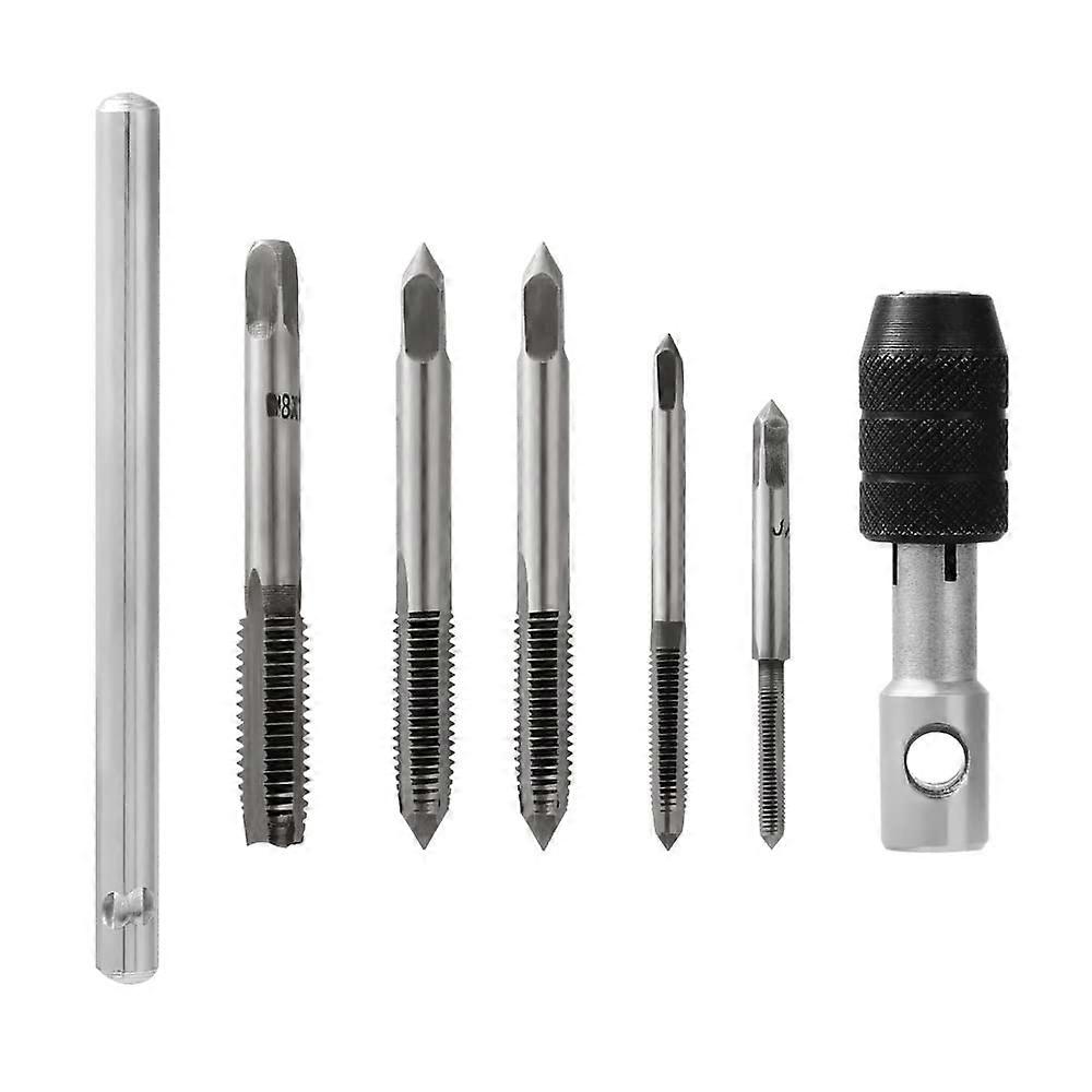 6Pcs Removable THandle Tap Wrench Set with Multiple Metric Tap Sizes for Precision Threading