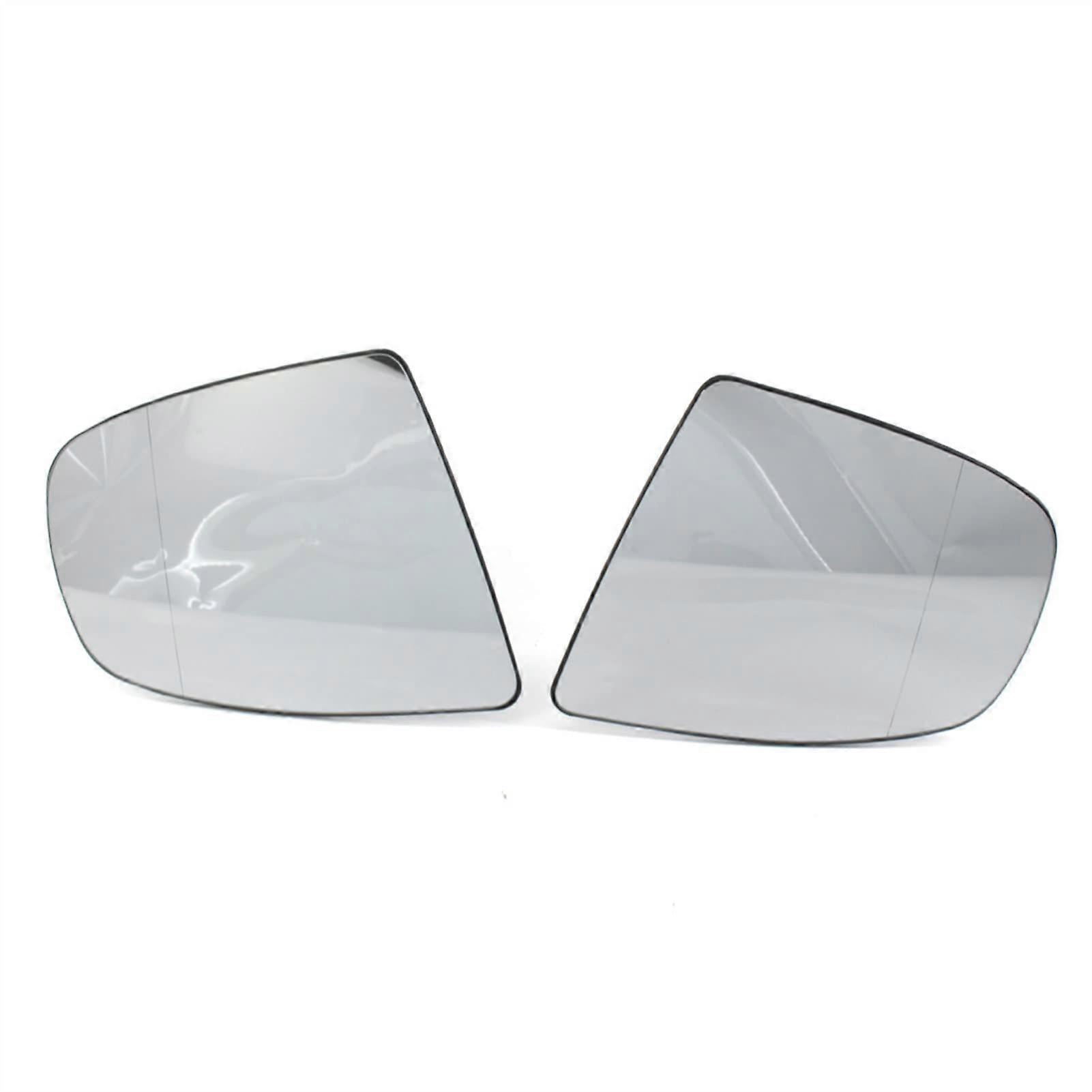 Heated Wide Angle Side Mirror Glass Replacement with Aluminum Back for BMW X5 E70 X6 E71 E72