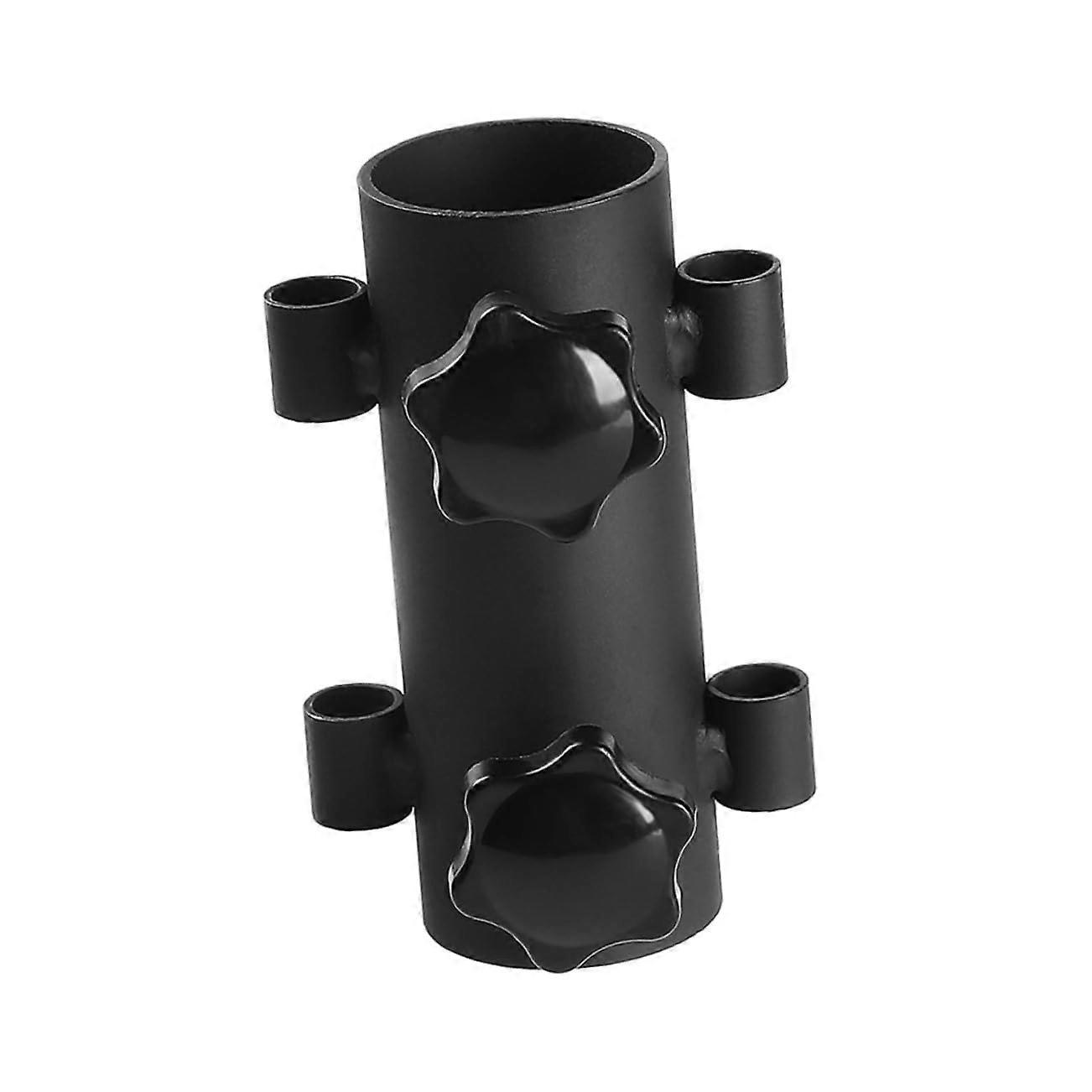 Adjustable Windproof Canopy Pole Holder with Double Nuts for Outdoor Awning and Garden Shade