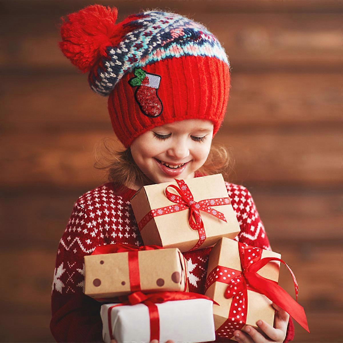 Christmas Theme Patches Iron on Sew Patch for Decoration 10Pcs