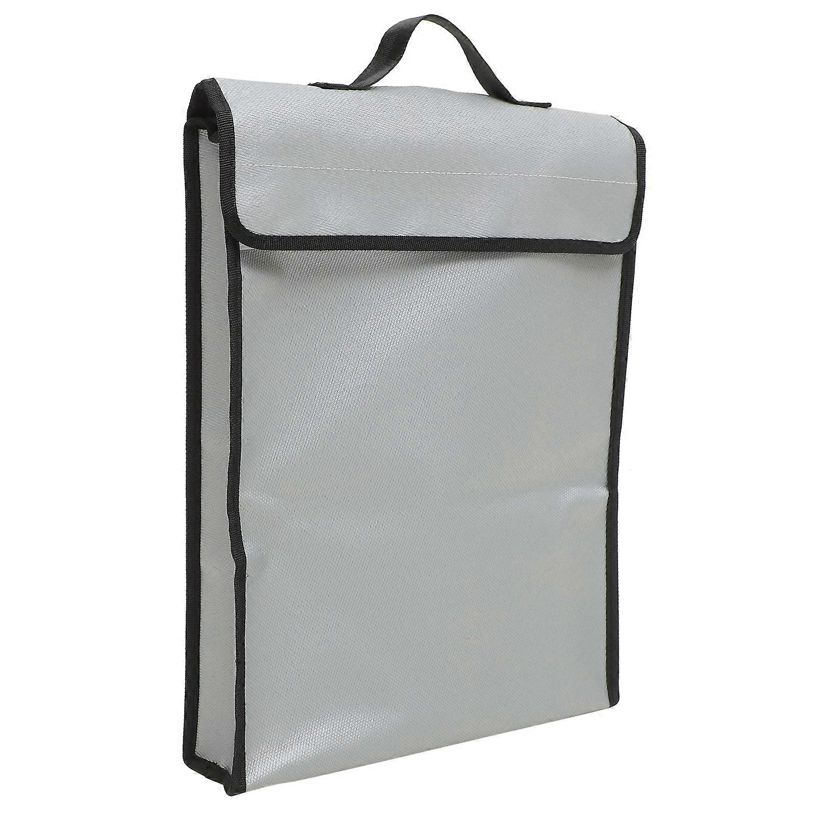 Fire Resistant Document Bag for Holding Documents with Cash Protection Holder