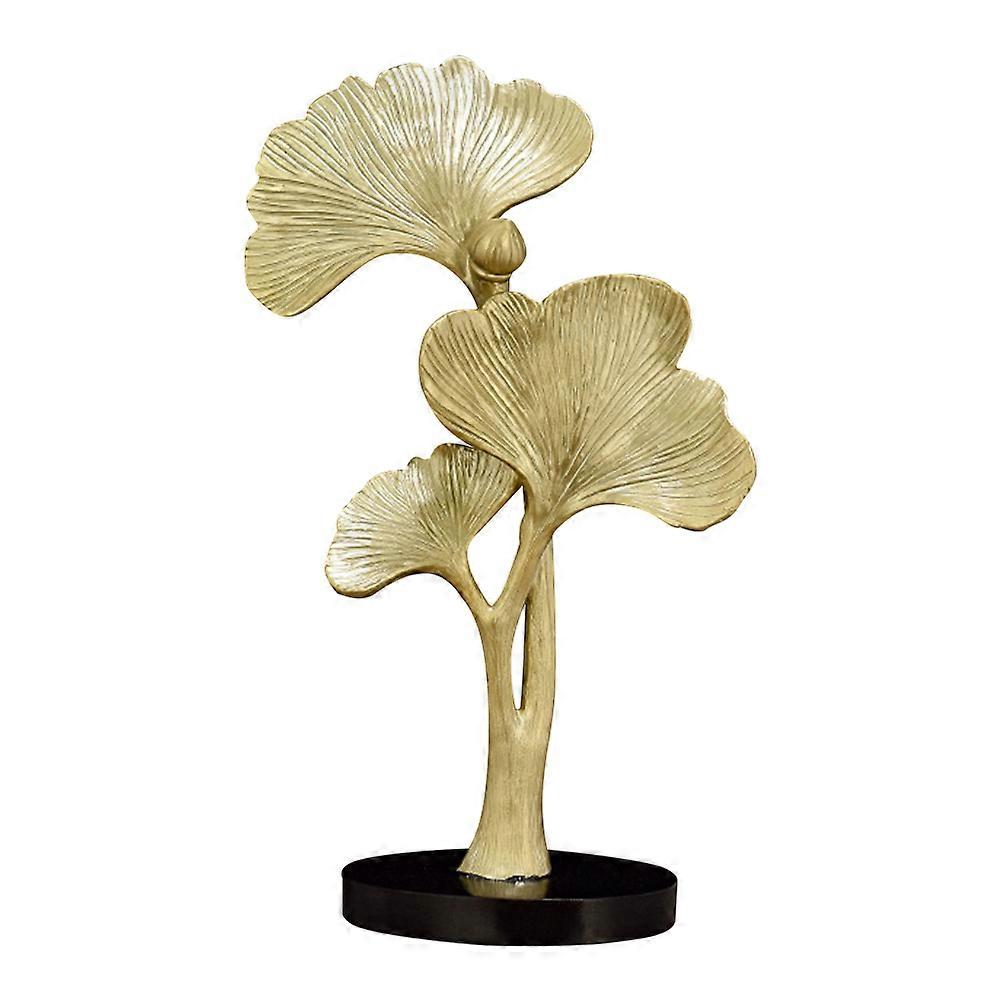 Ginkgo Leaf Adornment Resin Desktop Decor for Office Use
