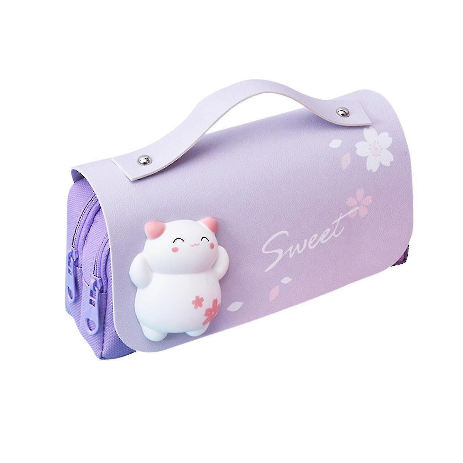 Decompression Creative Multifunctional Pencil Bag Double-layer Stationery Bag