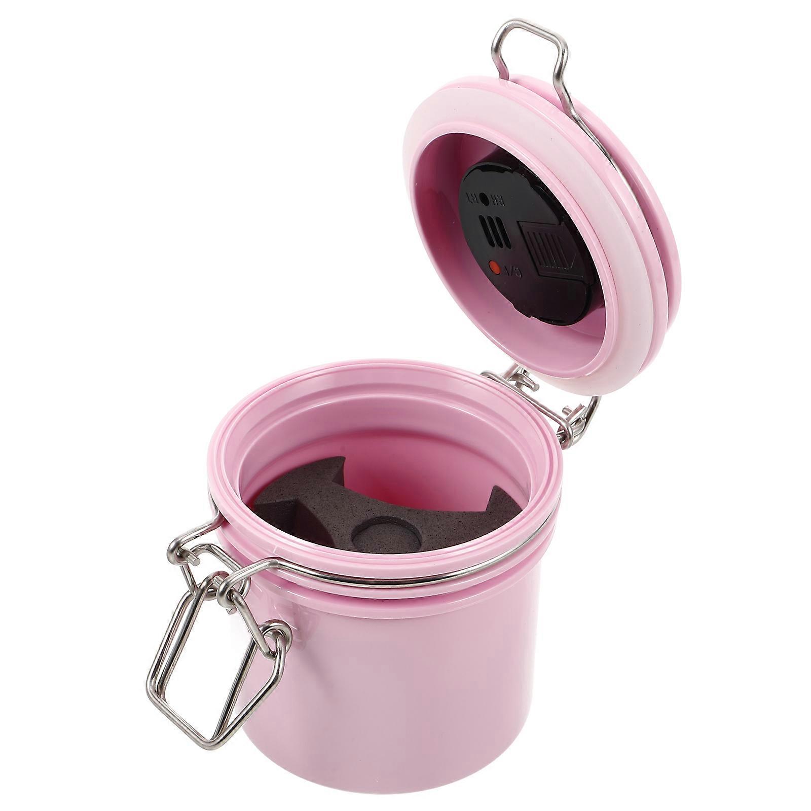 Pink Lash Glue Jar Container for Lash Extension Storage