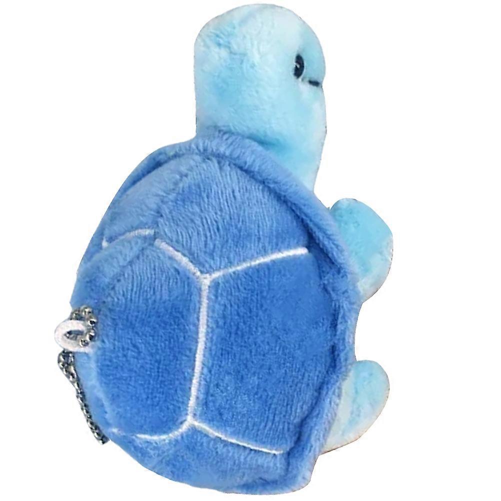 Blue Plush Turtle Keychain Stuffed Turtle Pendant for Adornment 3Pcs Set
