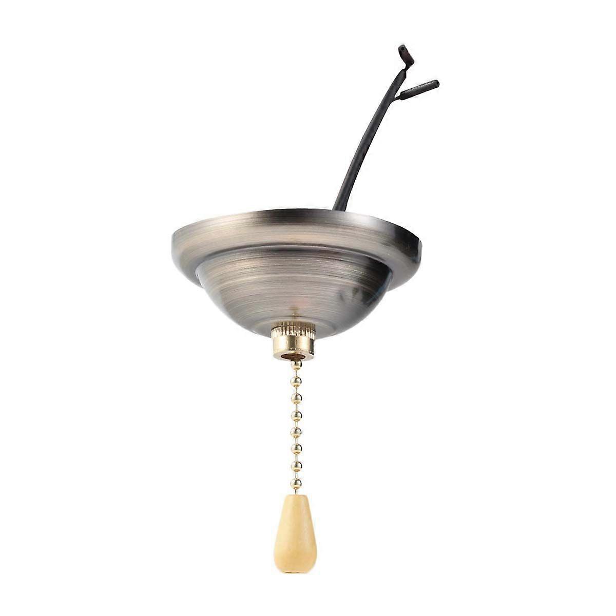 Wire Pulling Switch For Lamp Ceiling Light Indoor Light Ceiling Fan Pull Chain Set(Copper Style)