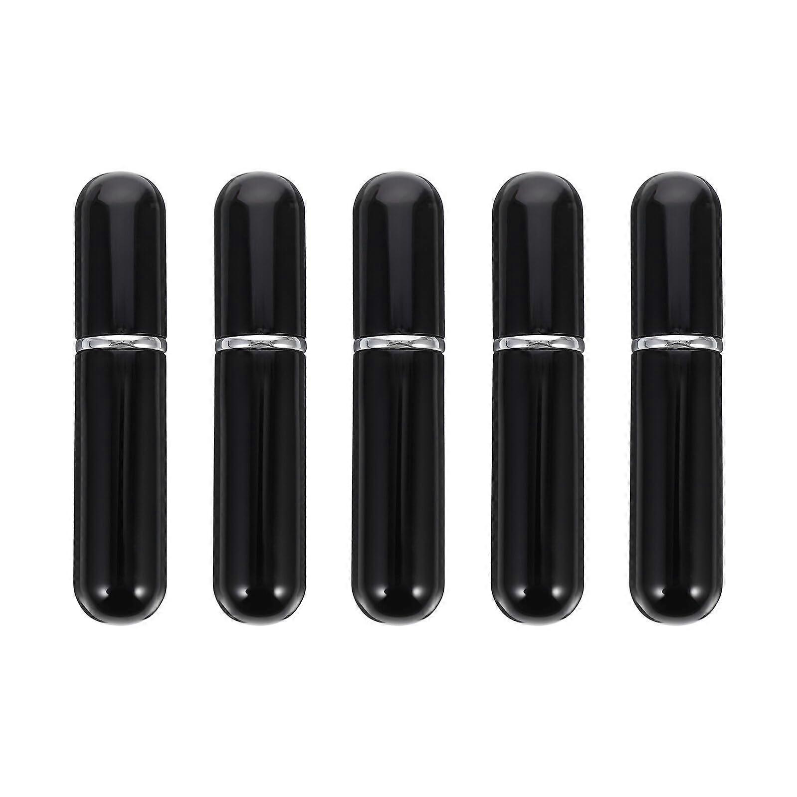 5pcs Mini Refillable Perfume Atomizer Travel Spray Bottles with Durable Glass Compact Design