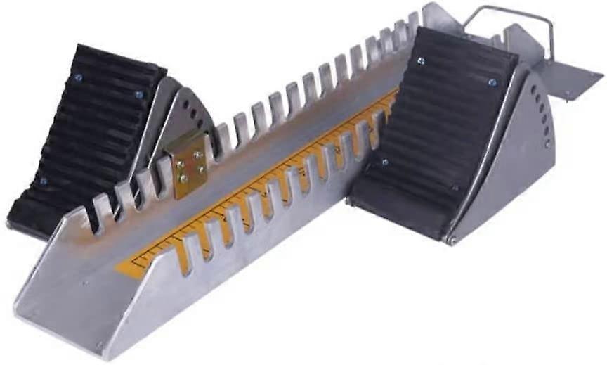 Adjustable Aluminum Starting Blocks for Track and Field, 6Angle Sprinter Blocks for Plastic Track