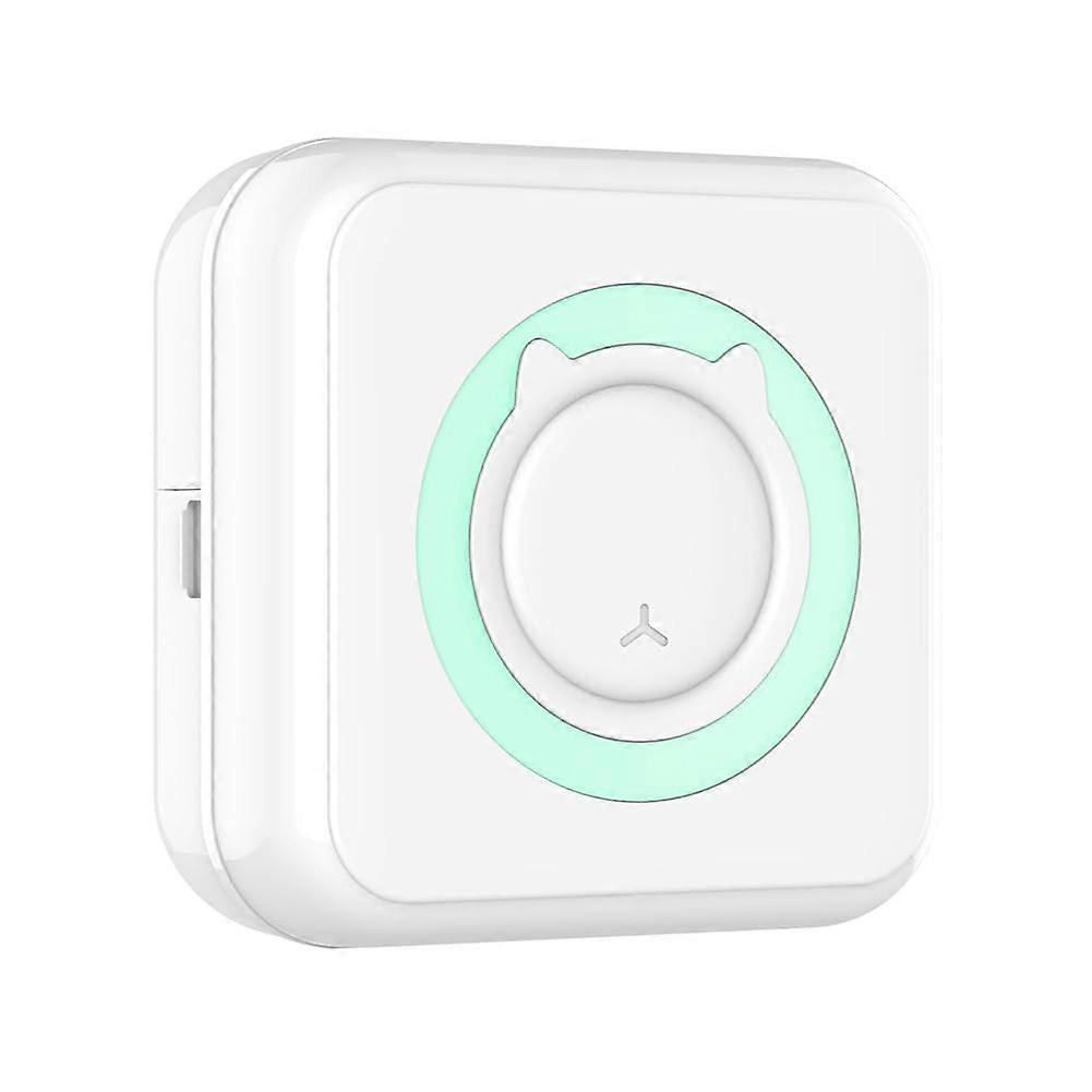 Mini Thermal Printer Wireless Bluetooth Inkless Printing for Photos Receipts Notes Labels Green