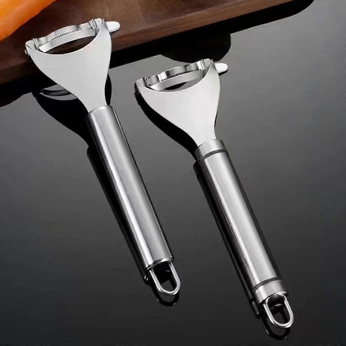 2pcs Stainless Steel Corn Peeler and Stripper with Ergonomic Handle for Fast Kernel Removal Ref: 9100