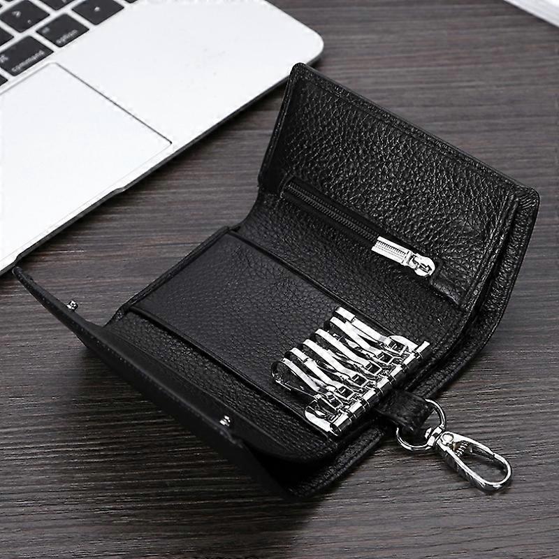 TP-9090K Leather Multifunctional Tri-Fold Key Coin Purse