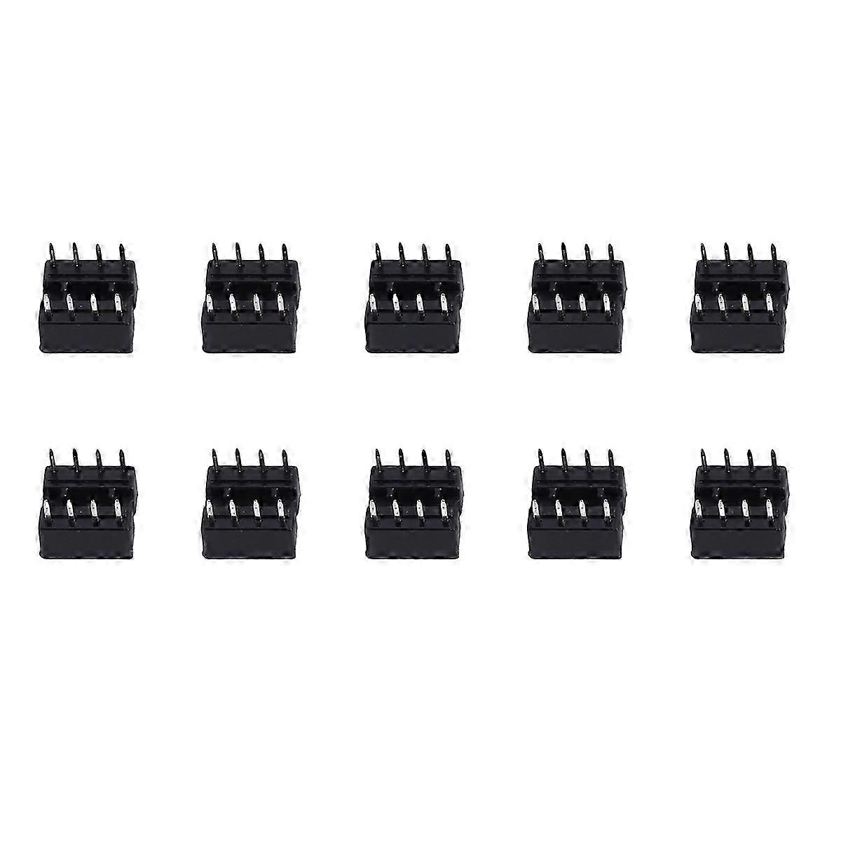 10 x 8 Pin DIP IC Sockets Adaptor Solder Type Socket