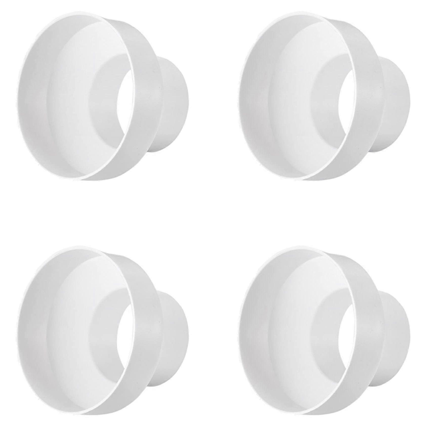 4X Ventilation Pipe Reducer Adapter Pipe Air Duct Adapter Pipe Connector for Inline Ventilation System(150-100mm)